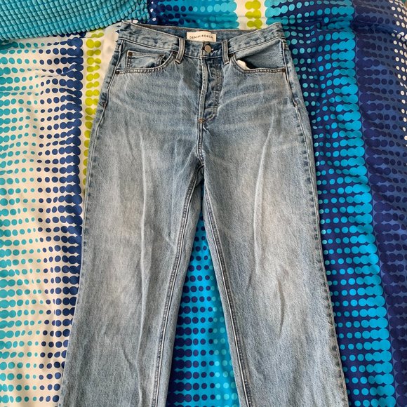 Aritzia Denim Forum The Joni High Rise Loose 29L, Size 26, picture this bleu - Picture 6 of 6